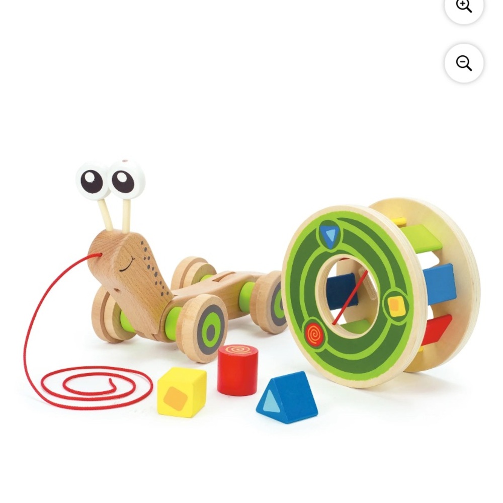 Hape Walk-A-Long Snail Pull Toy